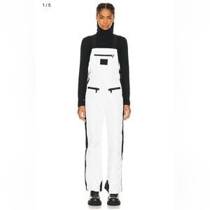 Goldbergh Agnes Cecile Ski Bibs Pants Salopettes White Black NWT US 4